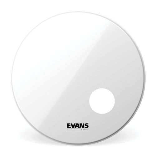 Parche de Bombo Evans EQ3 Resonante Liso Blanco 20"