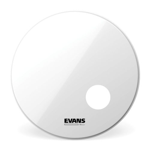 Parche de Bombo Evans EQ3 Resonante Liso Blanco 45 cm