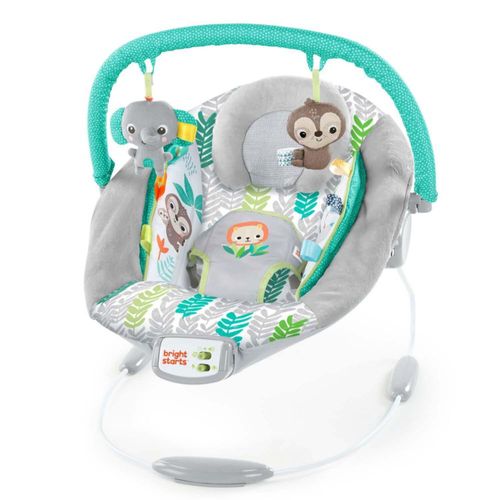 Bouncer Silla Mecedora Para Bebé Bright Starts Jungle Vines Gris