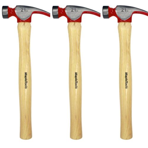 Pack 3 martillos rectos tipo california 21 oz maple tools