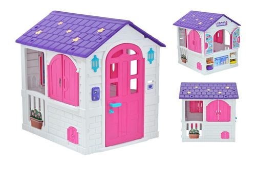Juguete Casita Playhouse Prinsel 2 En 1 Unisex Luz Y Sonidos Rosa
