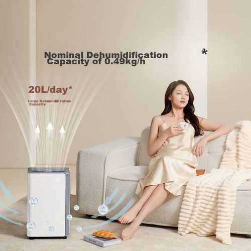 Deshumidificador JD OL20-D068B 20 L/día blanco con purificación por iones negativos y secado inteligente