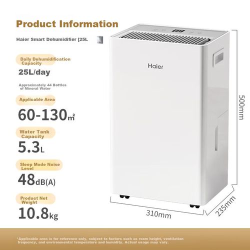 Deshumidificador Haier CF25-JY1U1 25 L/día con esterilización UV y purificación