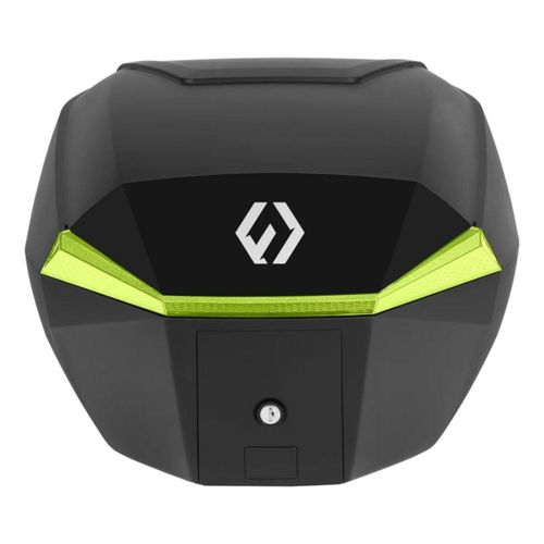 Baul Para Moto 35 Litros Furchtlos Shield Top Case S Negro Amarillo Rider One