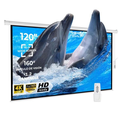 Pantalla Proyector Manual 120 pulg Blackout 16:9 Quick Release