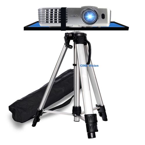 Trípode CINE telescópico aleación aluminio universal para proyector con bandeja