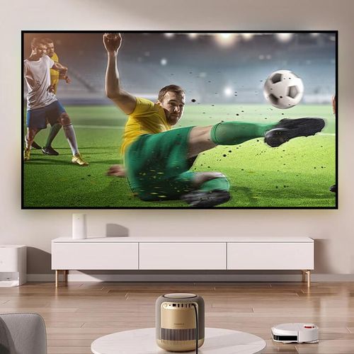 Pantalla portátil Wuyinxiang 100" 16:9 blanca plegable lavable con cuerda