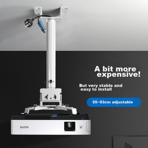 Soporte proyector CINE EB2OM extensible 55-93 cm blanco compatible Epson BenQ Sony Panasonic