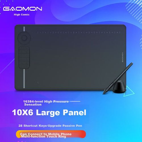 Tableta Gráfica GaoMan M6 10x6 Pulgadas Lápiz Digital