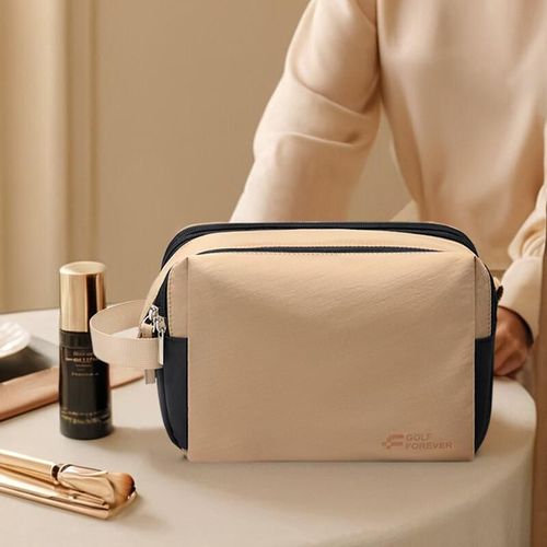 Bolsa de tocador GOLF doble compartimento resistente al agua Negro