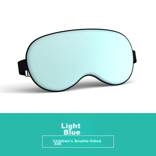 Máscara para dormir Delipow seda de morera azul celeste