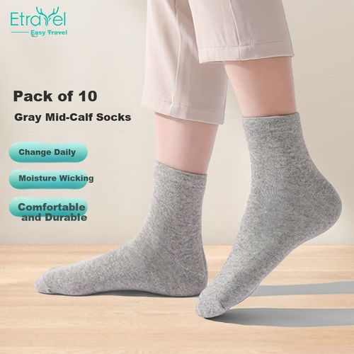 Calcetines Etravel deportivos desechables gris