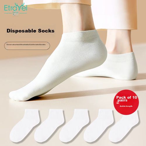 Calcetines Etravel desechables blancos