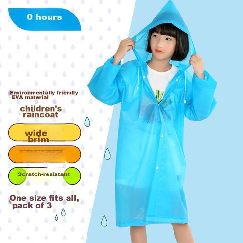 Impermeable infantil Xin Qin EVA Azul