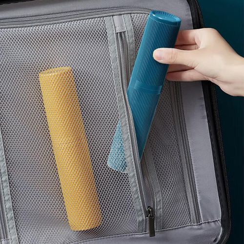 Estuche para cepillo de dientes JAJALIN portátil polipropileno azul