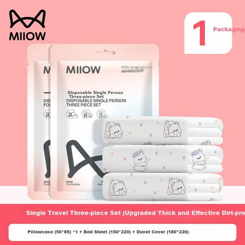 Juego de cama MiiOW desechable tejido no tejido cuatro piezas