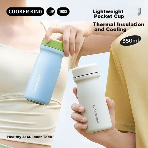 TERMO COOKER KING 350 ML ACERO INOXIDABLE BLANCO LECHESCRACHADO