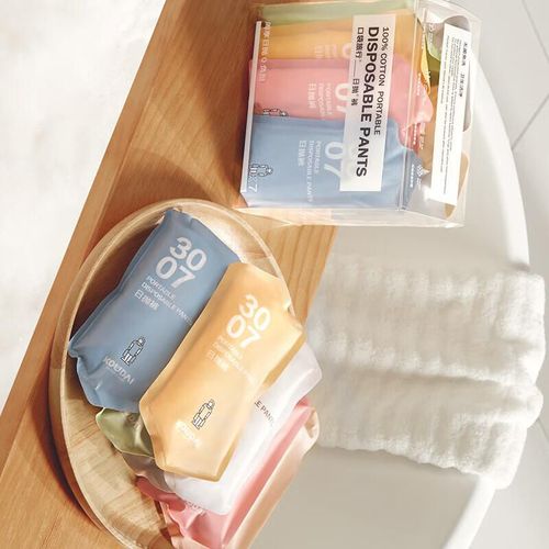 Calzón Koudailvxing algodón desechable mujer L colores Morandi 7 pzas