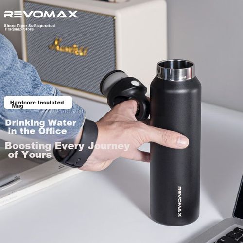 TERMO REVOMAX 1S ACERO INOXIDABLE NEGRO ESTRELLADO 473 ML