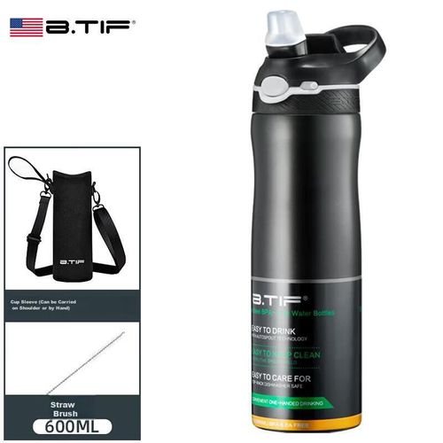 TERMO BTIF ACERO INOXIDABLE 316 PORTÁTIL CON VASO Y PAJILLA