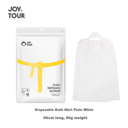 Bata JOYTOUR de algodón blanca unisex