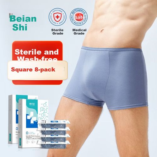 Boxers Briars desechables algodón Azul Gris