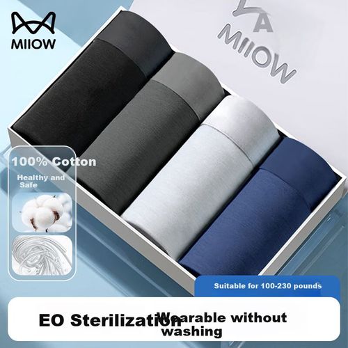 Boxers MiiOW desechables algodón 3XL paquete 3 piezas