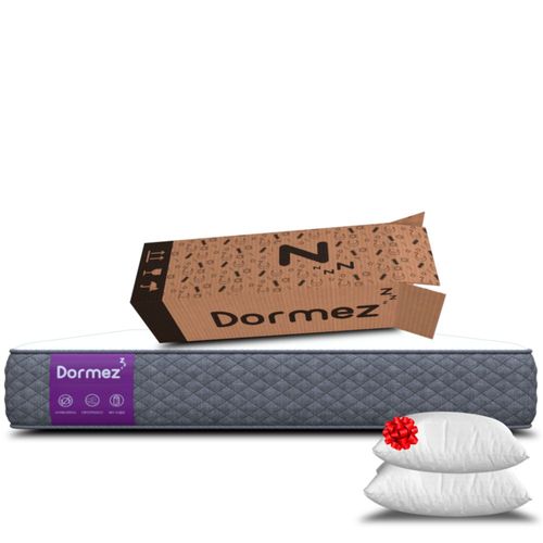 Colchón Individual En Caja Dormez Premium Foam + 2 Almohadas Basic