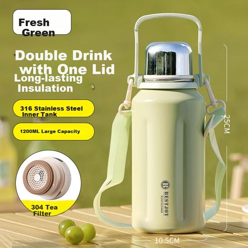TERMO FUGURNG BESTJOY ACERO INOXIDABLE 316 1200 ML VERDE