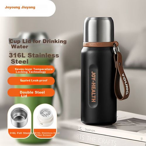 TERMO JOYOUNG WV602 ACERO INOXIDABLE 316L NEGRO 800 ML