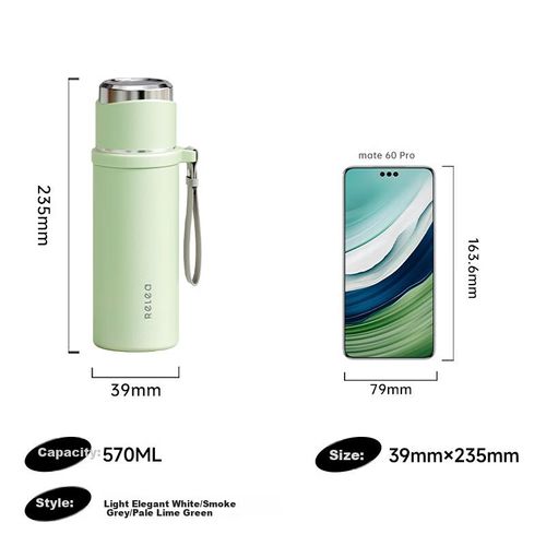 VASO TÉRMICO RELEA TOGETHER ACERO INOXIDABLE 316L BLANCO SUAVE