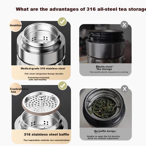 TERMO TIANYU INFUSOR ACERO INOXIDABLE 316