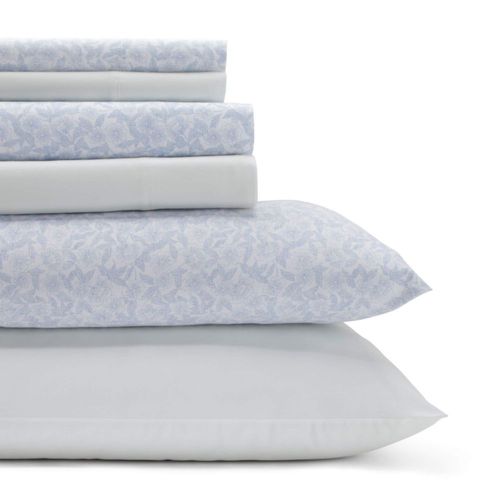 Juego de ropa de cama Laura Ashley Belle Blue Cashmere tamaño queen