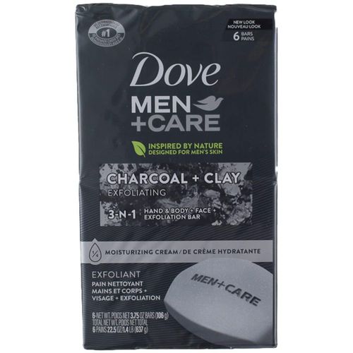 Barra de jabón Dove Men Charcoal + Clay 113 g (paquete de 6)