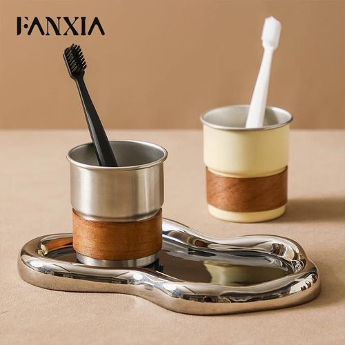 VASO ENJUAGUE BUCAL FANXIA ACERO INOXIDABLE ENGROSADO