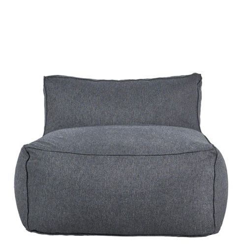 Sillon Puff Ferrara Gris Kessa Muebles