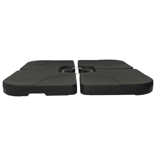 Base para sombrilla VidaXL portátil de plástico negro agua/arena 60 l