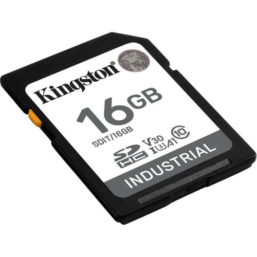 Tarjeta SD Kingston Industrial SDIT 16 GB UHS-I U3 V30 A1 100 MB/s