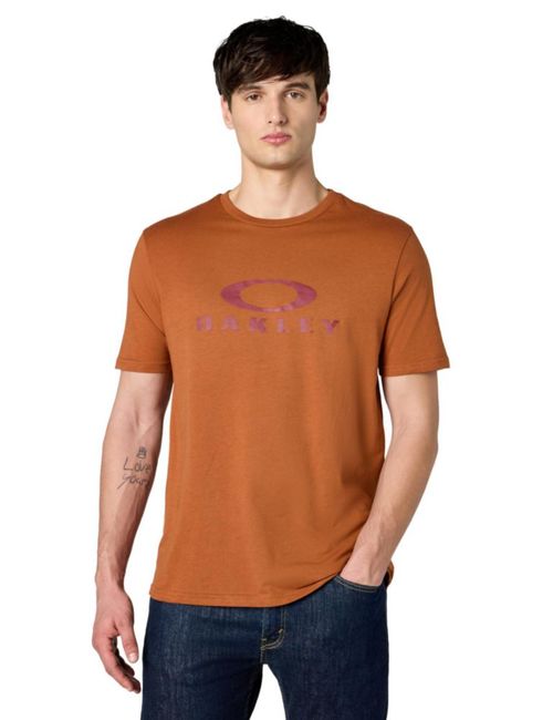 Camiseta Oakley O Bark 2.0 para hombre color castaño talla L