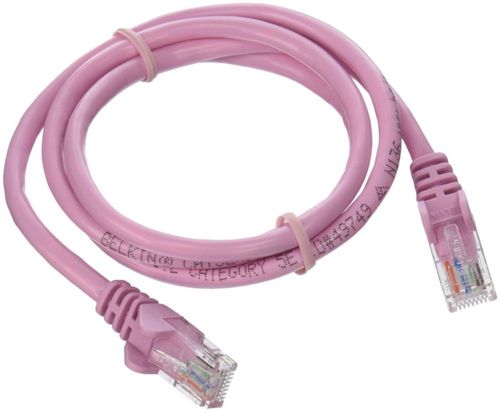 Cable de red Belkin A3L791-03-PNK-S Cat 5E de 09 m color rosa