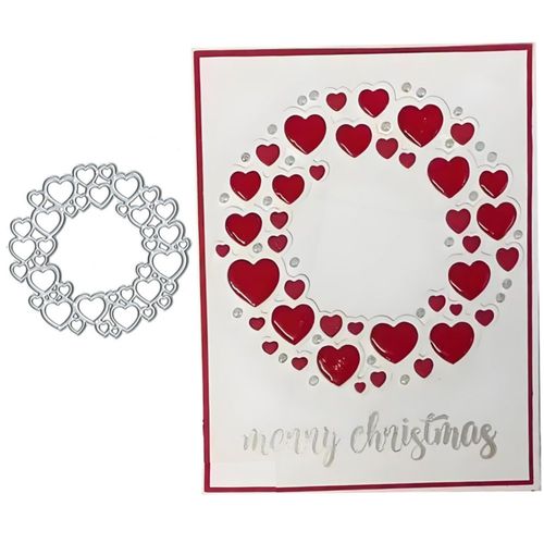 Marco circular Cutting Dies Love Hearts Lauboruan de 102 cm