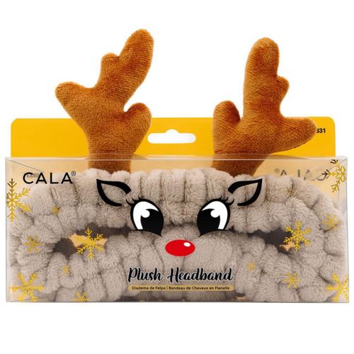 Diadema de felpa Cala Reindeer Soft Antideslizante para mujer