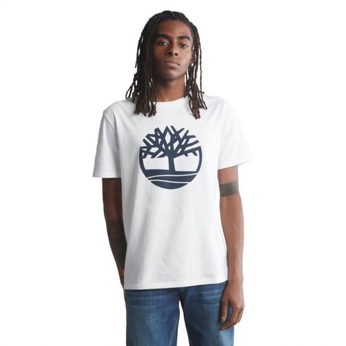 Playera de manga corta para Hombre de algodón orgánico con logo de árbol