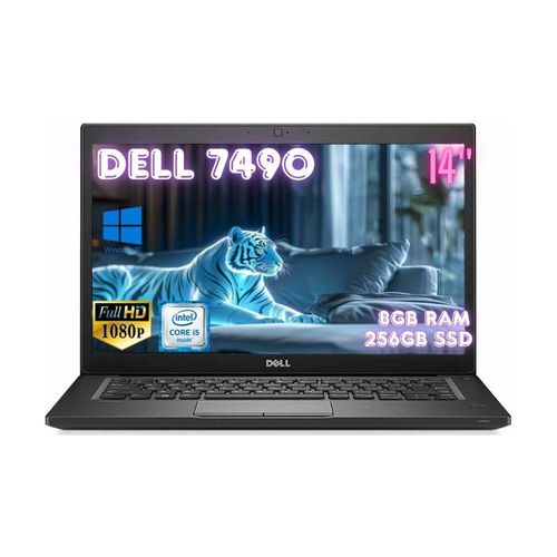 Laptop Dell Latitude 7490, 14" FHD, Core I5, 8GB/256GB, WIN 10 PRO, Reacondicionado
