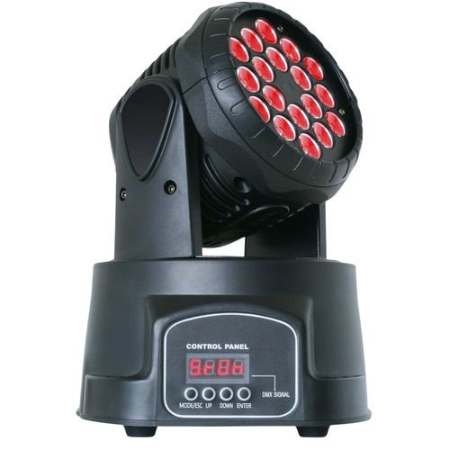 Cabeza móvil led 18x3 megaluz tiny wash rgb 54w dmx 14ch