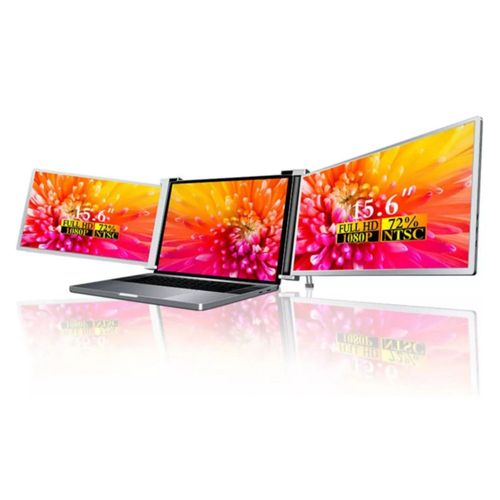 Monitor Portátil Ips 15.6 Full Hd 1080p Mr. Gadgets S9 Para Laptop Plateado Plateado