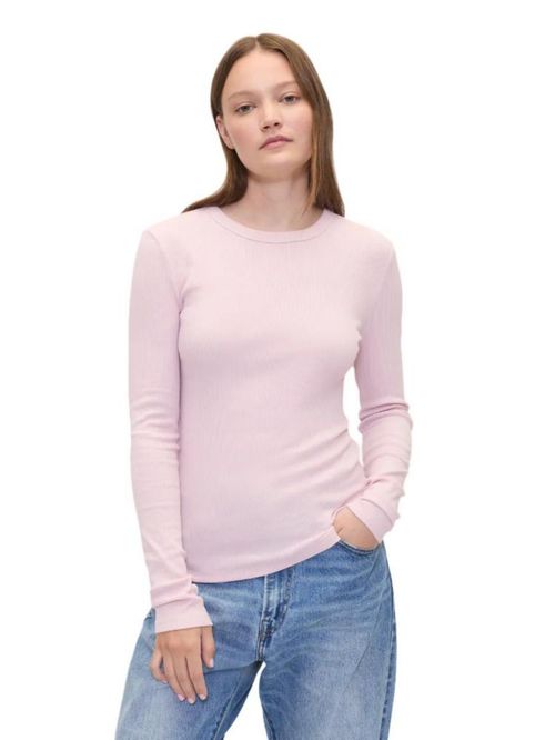 Top GAP Essential Ribbed Primitive XL de manga larga para mujer