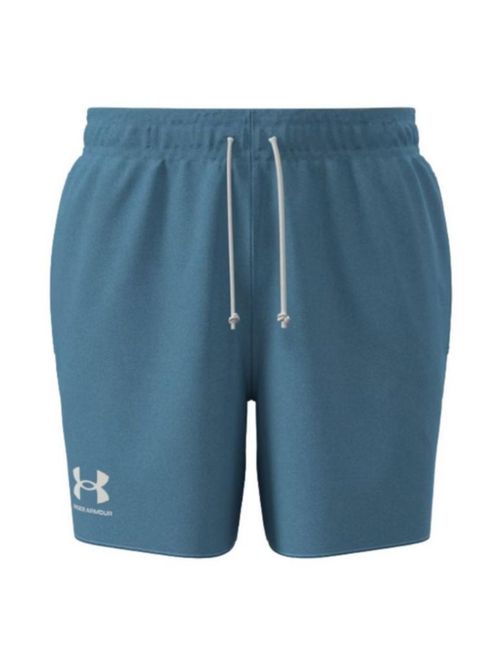 Pantalones cortos Under Armour Rival Terry para hombre 6 pulgadas azul éter/blanco