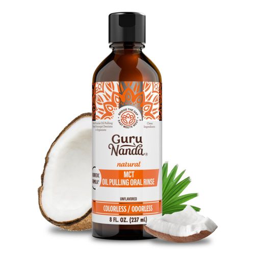 Enjuague bucal con aceite MCT GuruNanda Pure Coconut 240 ml