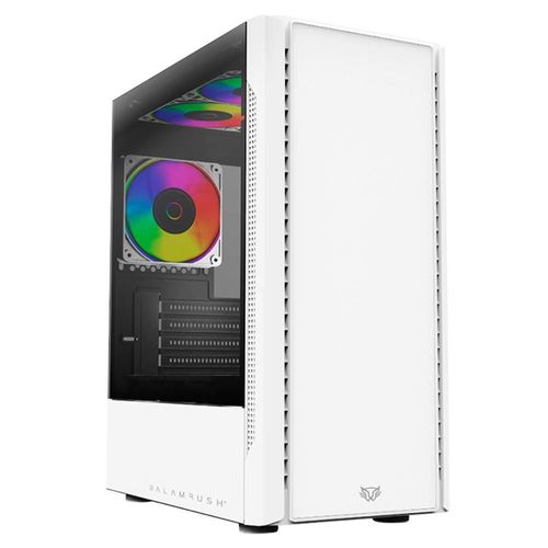 Gabinete gamer balam rush gi730 micro atx 3 fan rgb blanco